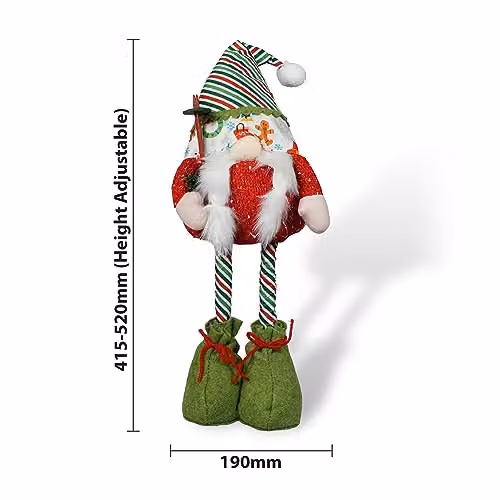Netagon Freya White Scandinavian Christmas Gonk with Extending Legs – 2