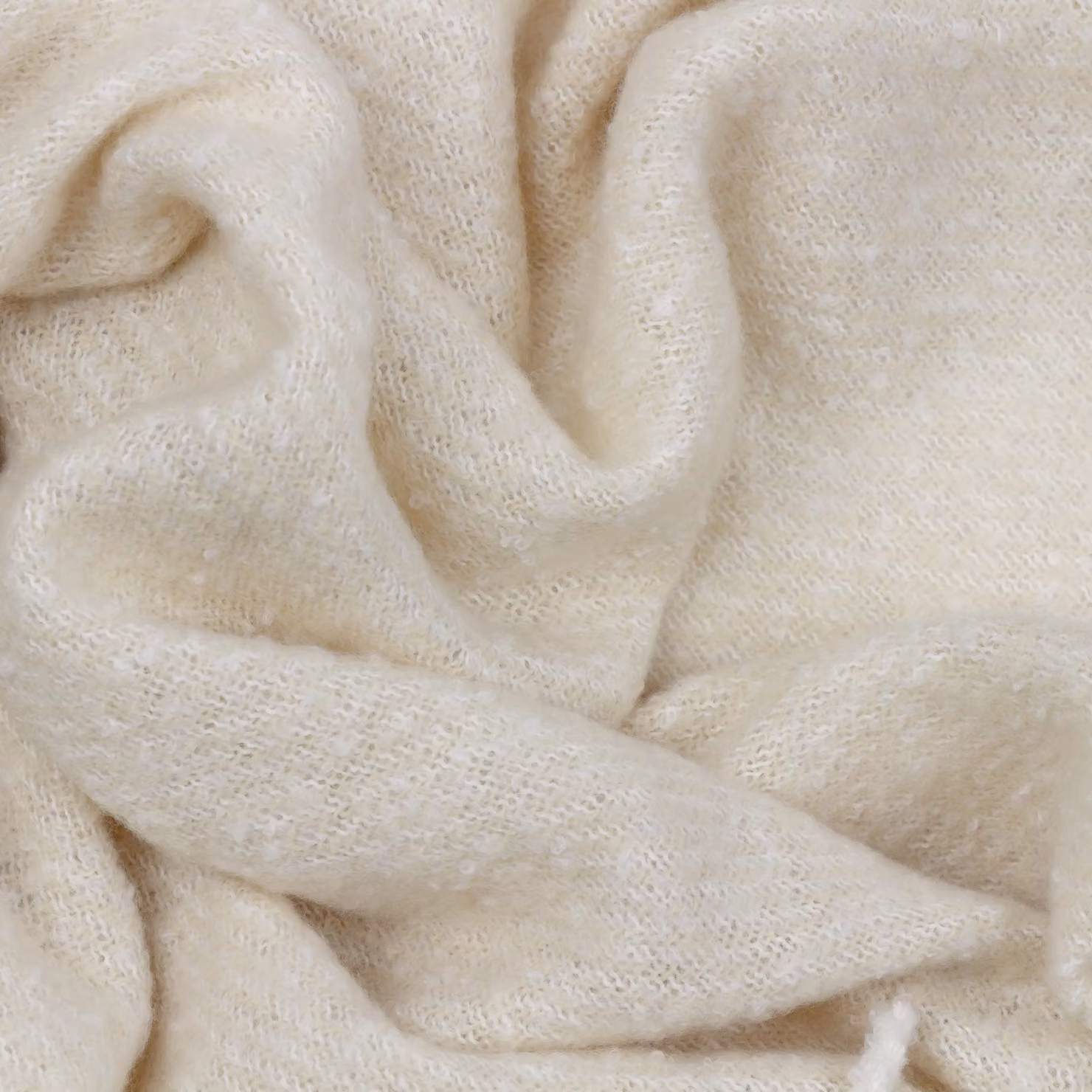Wylder Nature Isla Woven Throw with Fringes in Beige, W/D/H: 130 x 180 cm – 3