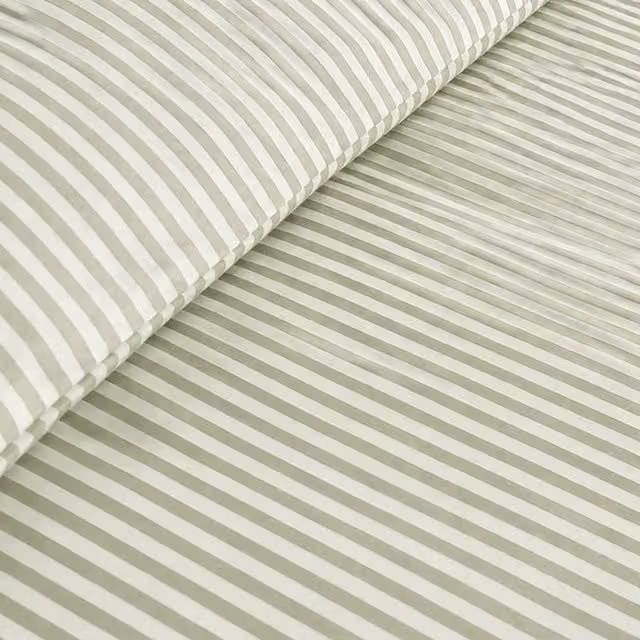 Martex Studio Edition Pinstripe Duvet Cover Set, Green, W: 180 cm, H: 200 cm