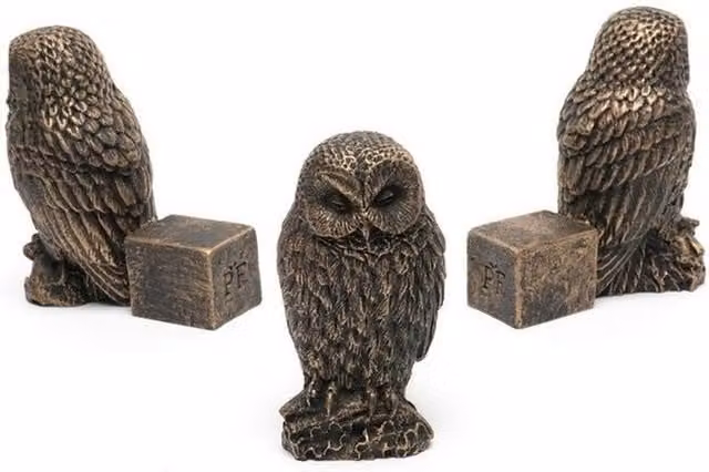 Jardinopia Tawny Owl Plant Pot Feet, Set of 3, Bronze, W/D/H: 4.5 x 8.0 x 9.5 cm – 3