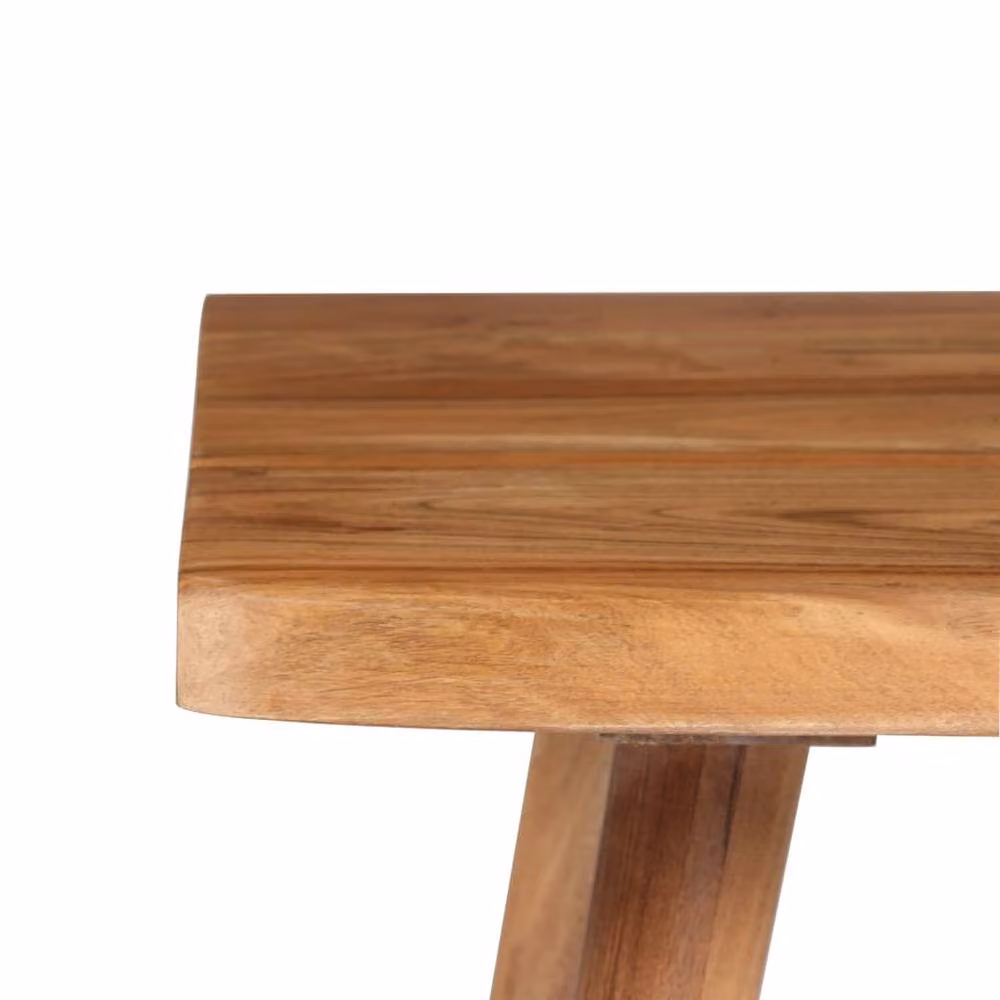 Berkfield Home Mid Century Solid Acacia Wood Writing Desk in Brown, W/D/H: 110 x 50 x 76 cm – 4