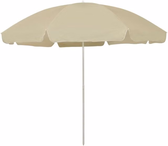 Berkfield Home Beach Parasol in Sand Yellow, 300 cm – 1