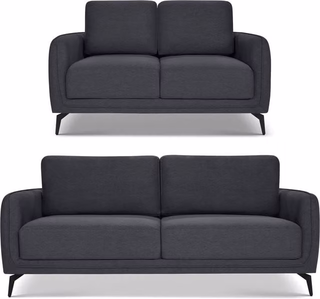 Bravich Brixton Scandinavian 5-Seater Sofa in Dark Grey