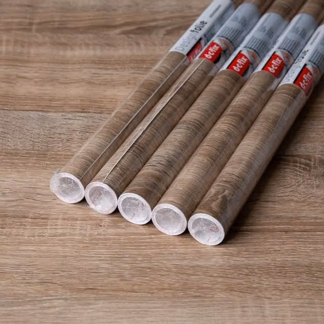 dc fix Sonoma Oak Lt Self Adhesive Vinyl Wrap for Kitchen Doors and Worktops, Brown, W: 67.5 cm, L: 2 m (Pack of 5)