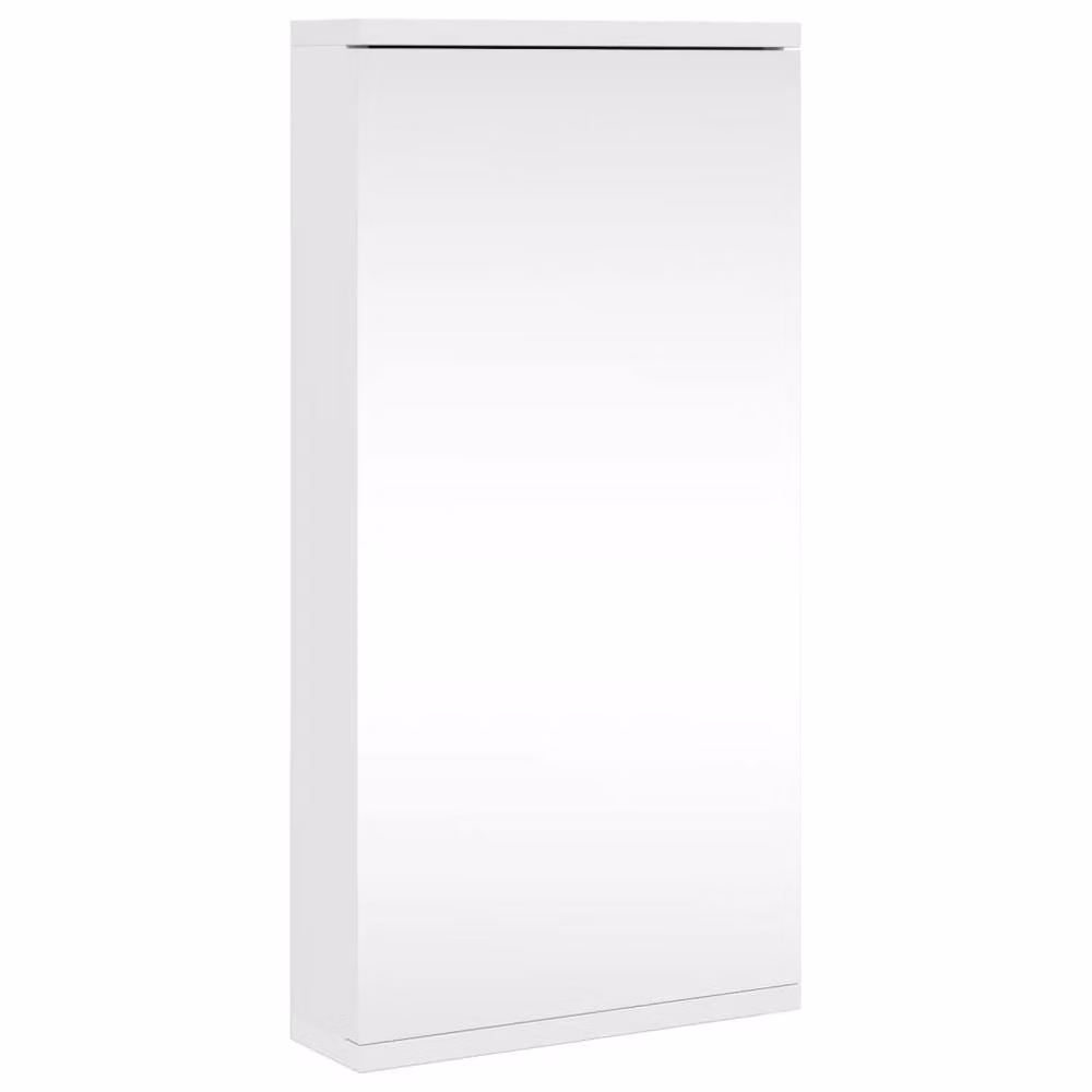 Berkfield Home White Corner Bathroom Mirror Cabinet with Internal Shelves, W/D/H: 30 x 24 x 60 cm – 2