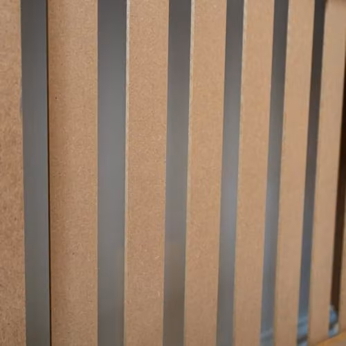 Airwave Vertical Line Style Small Radiator Cover, Unpainted MDF, Wall Mounted, H 81.5 cm x W 78.0 cm x D 19.0 cm – 3