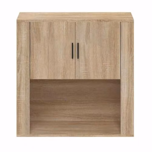 vidaXL Wall Mounted Cabinet in Sonoma Oak, W/D/H: 80 x 33 x 80 cm – 3