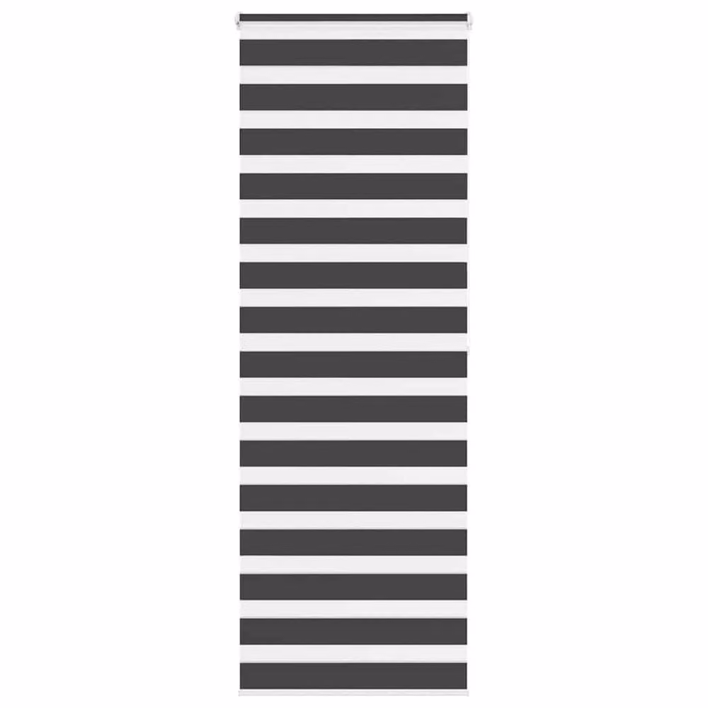 Berkfield Home Elegant Zebra Blind in Black, Polyester, W: 85 cm, H: 200 cm – 2
