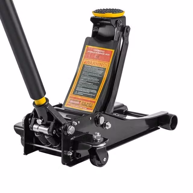 NESTLUNE 3 Ton Compact Hydraulic Steel Trolley Jack in Black – 1