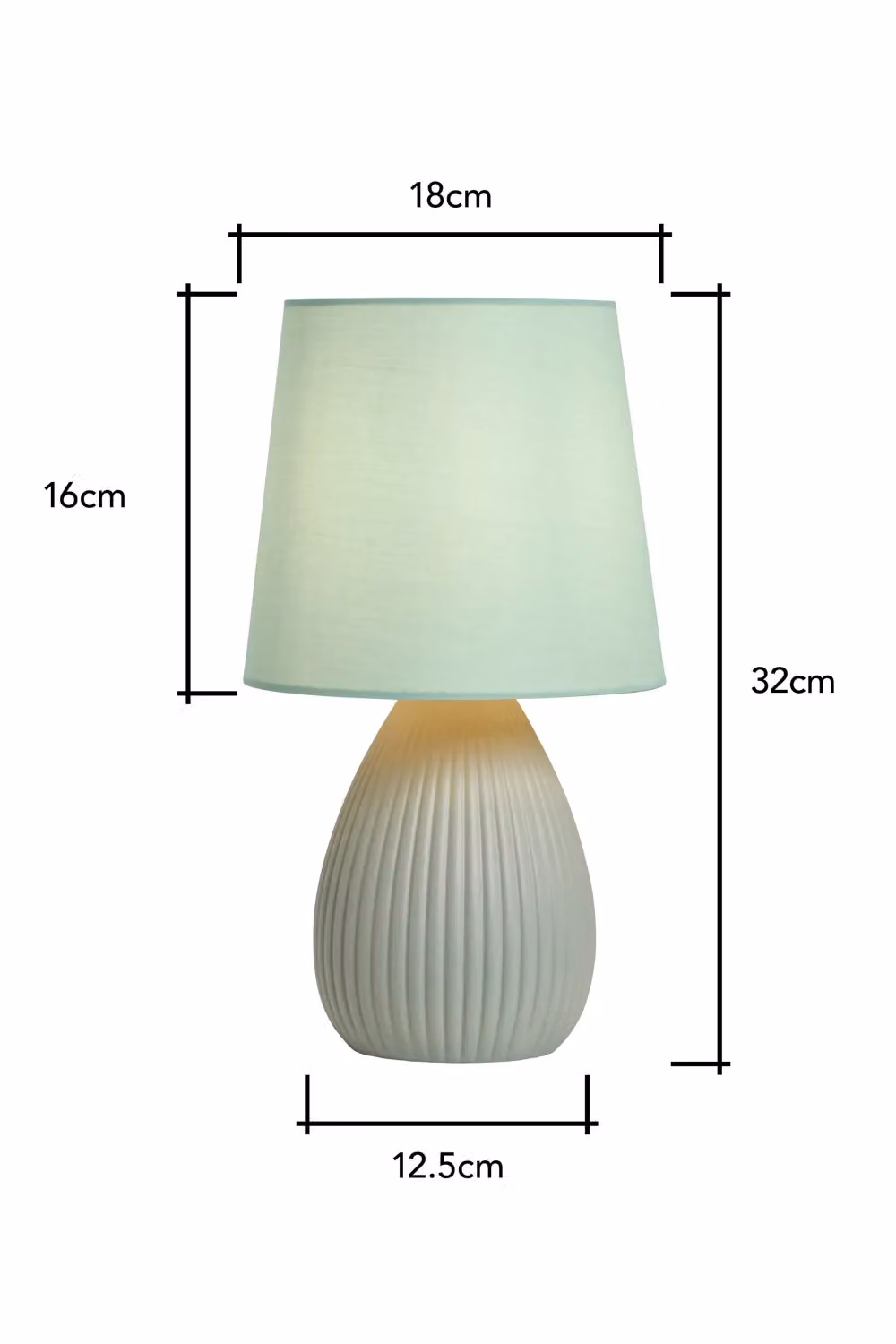 BHS Lighting Freya 2 Pack Green Ceramic Table Lamps – 3