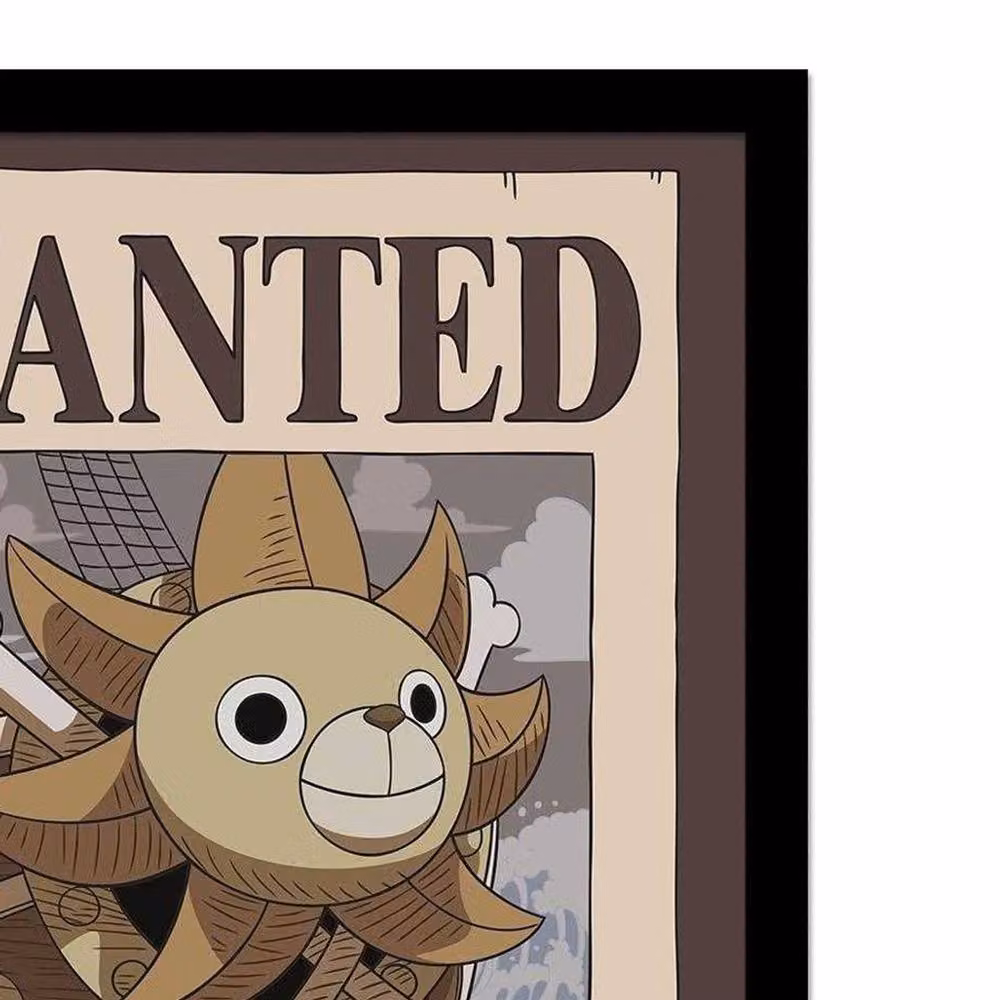 One Piece Franky Framed Paper Poster in Brown and Multicolour – 2