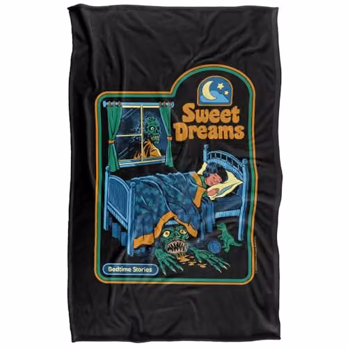 Steven Rhodes Sweet Dreams Multicolour Super Soft Fleece Throw Blanket W/D/H: 91 x 147 cm – 5
