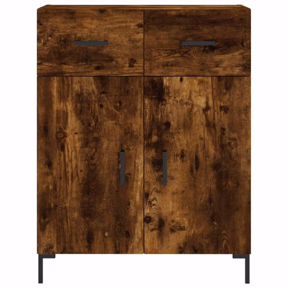 Berkfield Home Modern Smoked Oak Sideboard in Brown, W/D/H: 69.5 x 34 x 90 cm – 4