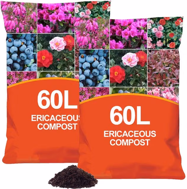 Simpa Specially Formulated Ericaceous Horticulture Compost, 120 l, Dark Brown