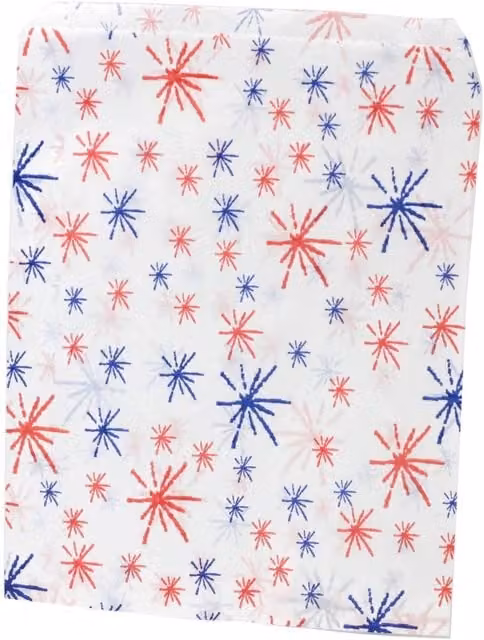 KDMK White Starburst Paper Gift Bags 40gsm 1000 Pack