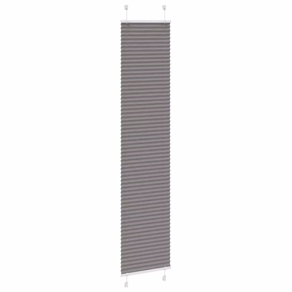 Berkfield Home Single Pleat Fabric Blind in Anthracite and Black, W: 40 cm, H: 200 cm – 3