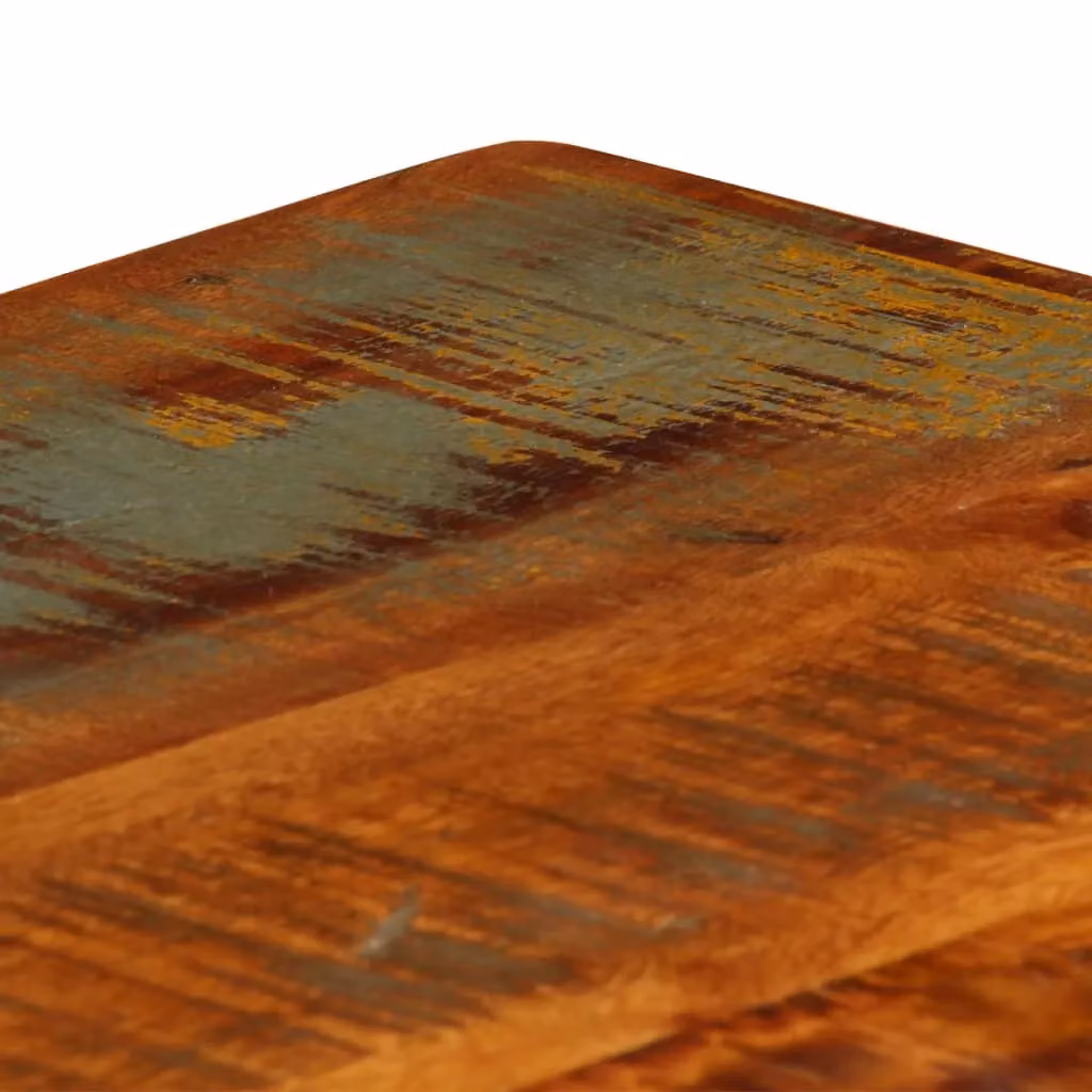 Berkfield Home Brown Solid Reclaimed Wood Coffee Table with Shelf W/D/H: 100 x 60 x 35 cm – 4