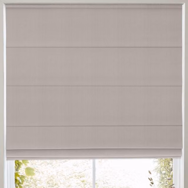 Terrys Made to Measure Blackout Roman Blind in Silver Grey