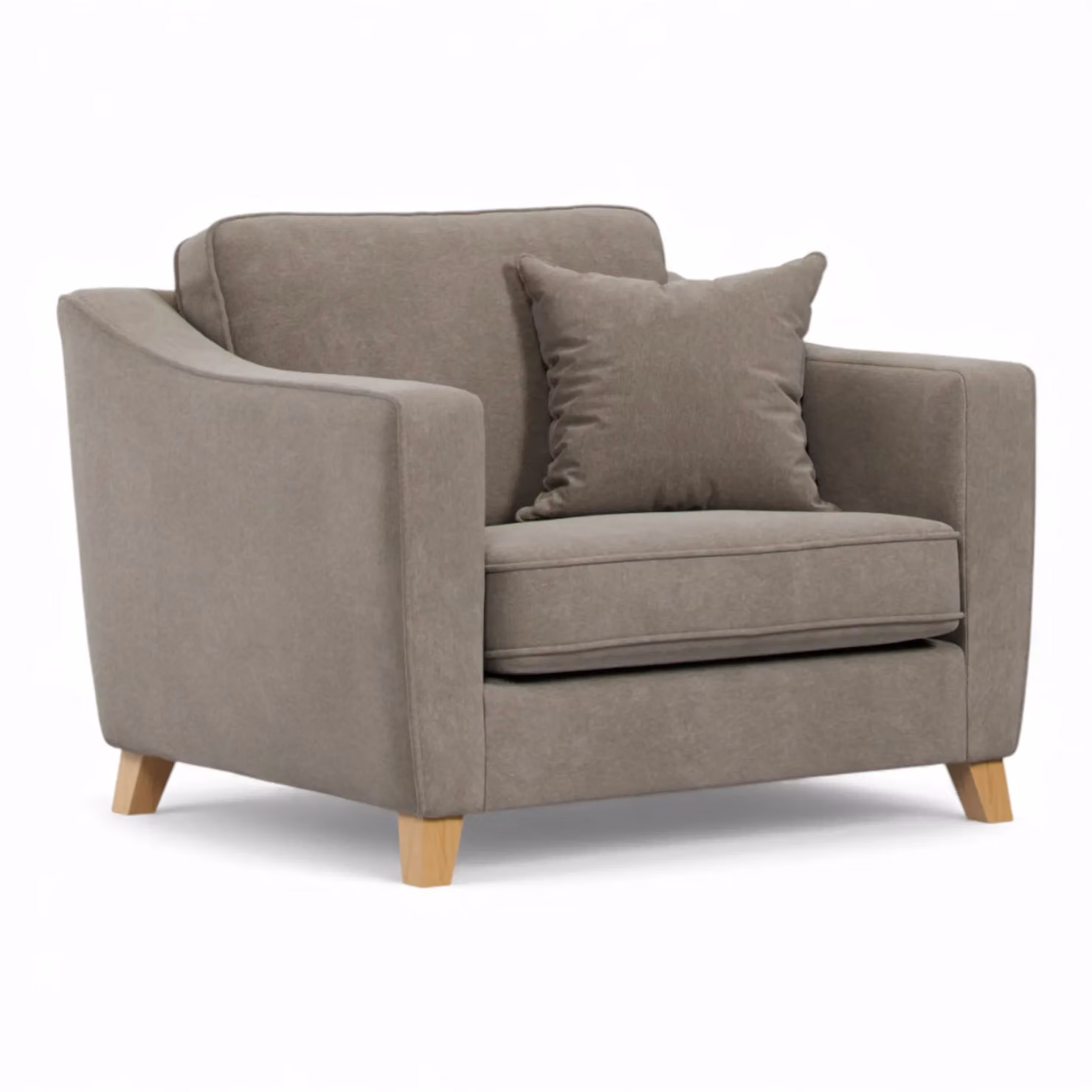 The Great Sofa Company Jackson Chenille Snuggle Chair in Brown – 2