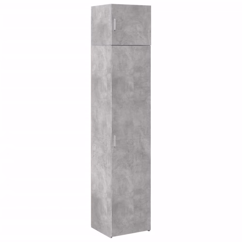 Berkfield Home Slim Freestanding Storage Cabinet in Concrete Grey, W/D/H: 45 x 42.5 x 225 cm