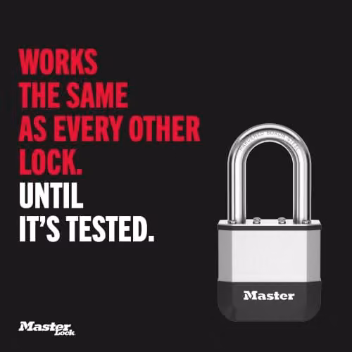 Master Lock Elite Laminated Steel Padlock, 52mm, Silver – 7