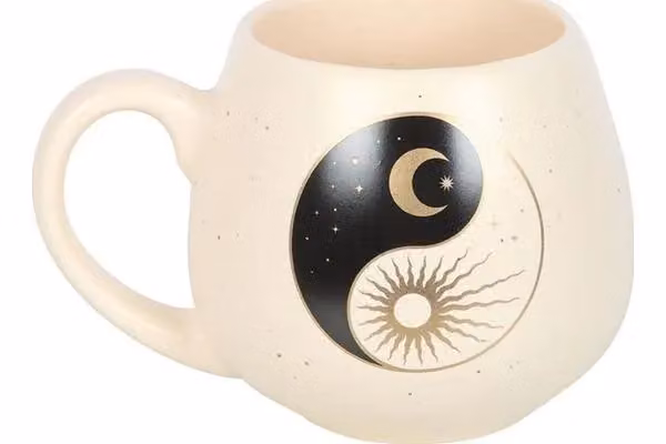 KDMD Yin Yang Rounded Mug in Cream and Beige, 500 ml – 2