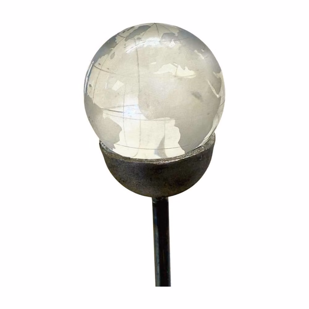 Poppyforge Pack of 3 Silver Etched World Marble Pin Garden Art – 2