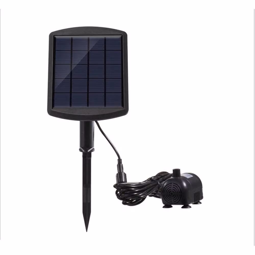 NESTLUNE Solar Submersible Water Fountain Pump for Ponds, Black, W/D/H: 100 x 15 x 15 cm – 3
