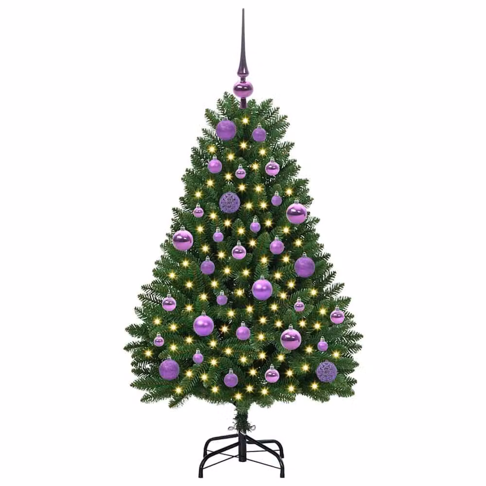 Berkfield Home Artificial Green Christmas Tree with Stand, Height: 120 cm – 3