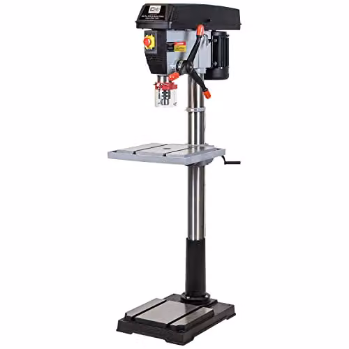 SIP Pro F20 Floor Pillar Drill Press 230V 1100W with 12 Speeds and 32mm Max Drilling Diameter – 1