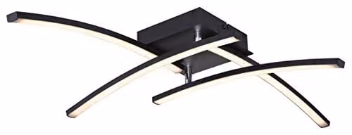 Globo Lighting Tansy I Modern LED Ceiling Light, Black