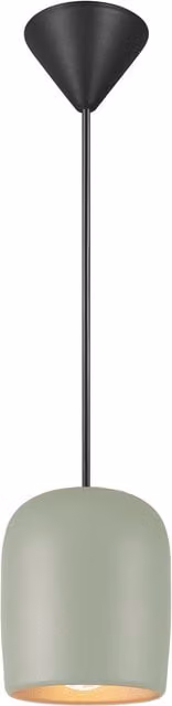 Nordlux Notti Green Metal Cylinder Pendant Light with E27 Socket – 1