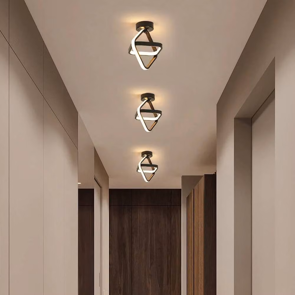 Pheashine Modern Black Square LED Ceiling Light, 24W, 3000K Warm White, W: 22 cm, D: 25 cm, H: 1 cm – 3