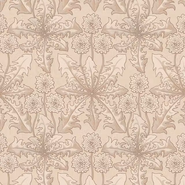 TARAXA Phlox Botanical Floral Art Nouveau Wallpaper in Pink and Beige, W: 50 cm, H: 180 cm