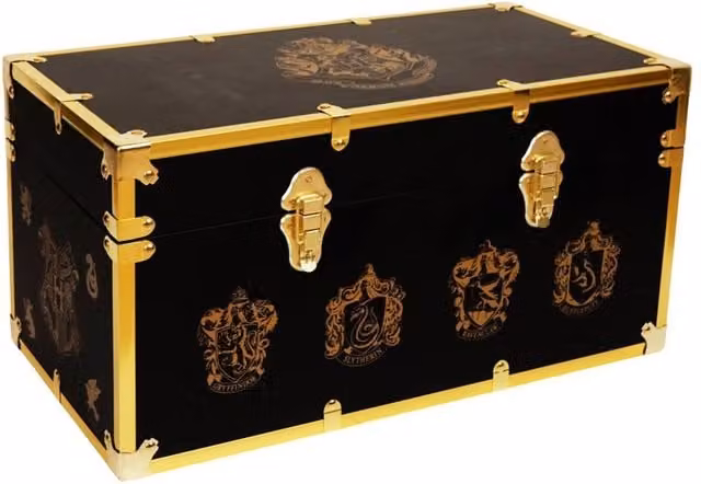Warner Bros Harry Potter Alumni Vintage Black and Gold Luggage Chest