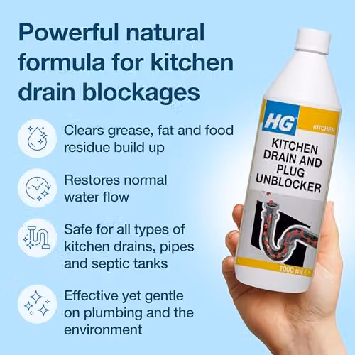 HG Kitchen Drain and Plug Unblocker, 1 l, White – 3