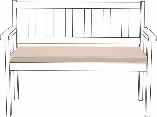 Gardenista Water-Resistant 2-3 Seater Outdoor Bench Cushion in Beige, W: 140 cm