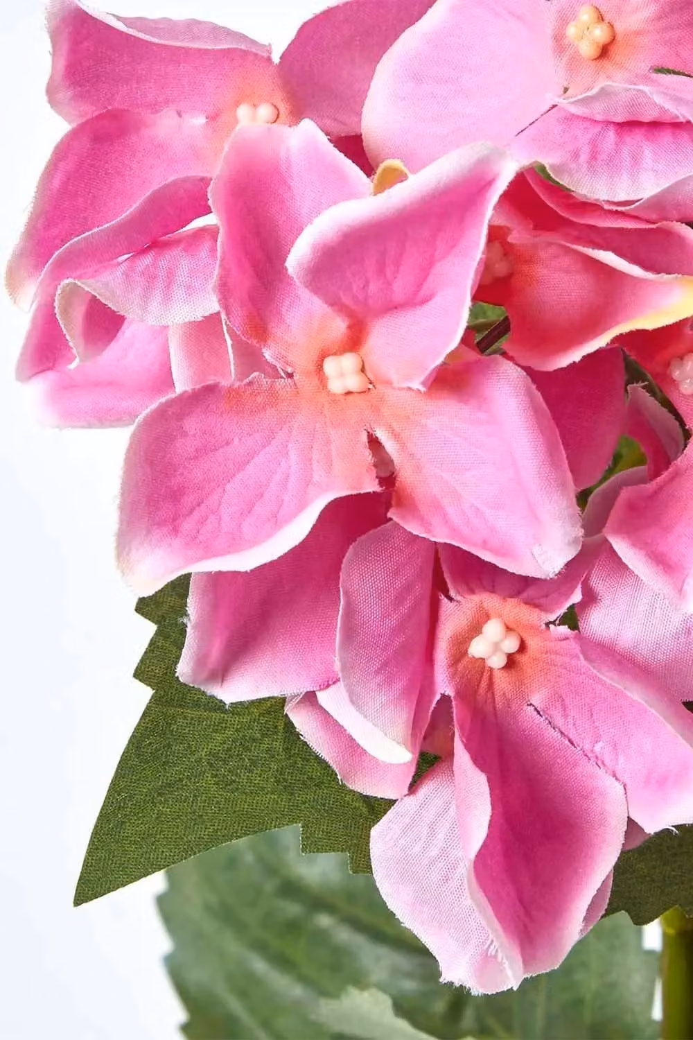 Homescapes Pink Artificial Hydrangea Flower in a Black Pot, Height: 38 cm – 3