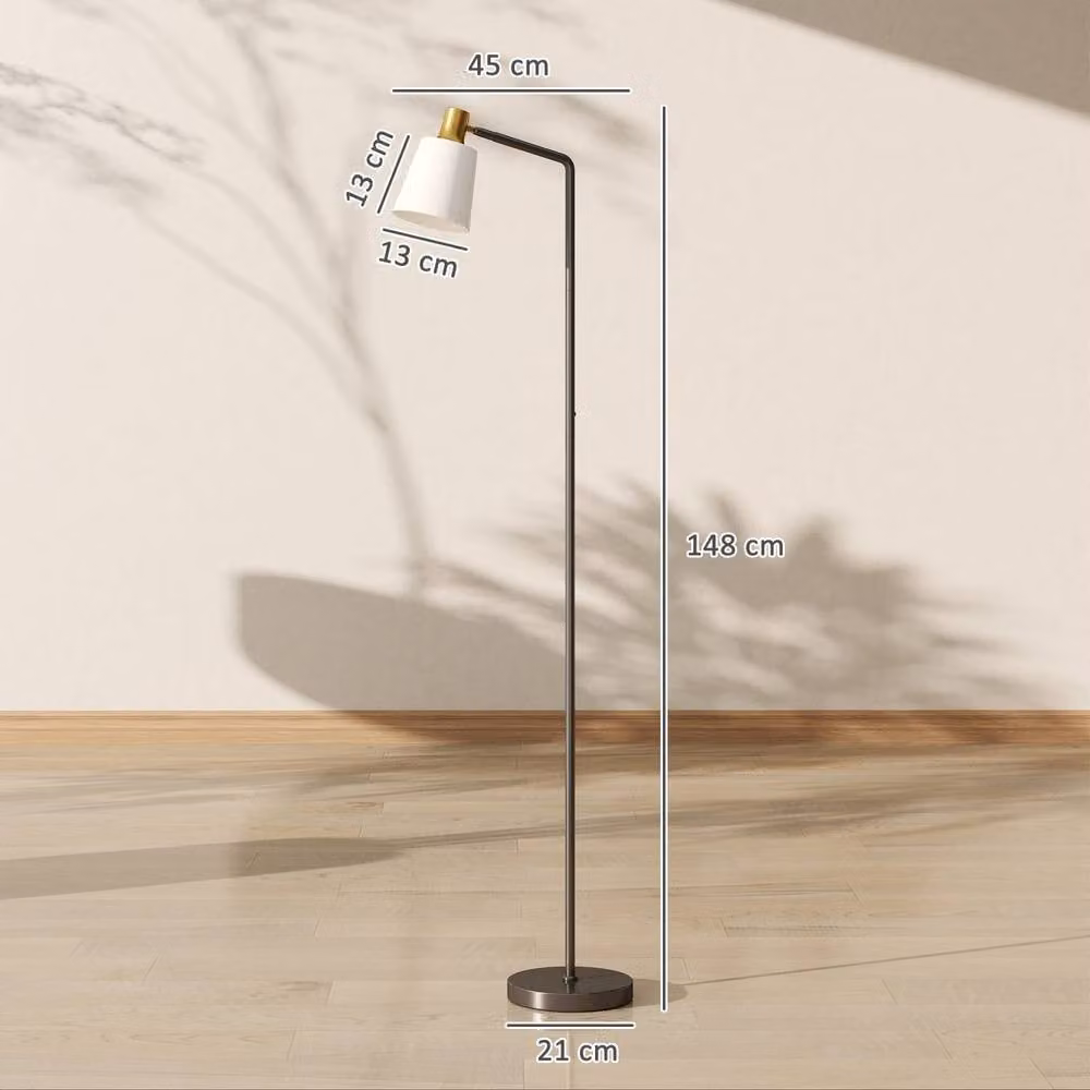 Wyld Haus Copa Adjustable LED Floor Lamp in Black with Rotating Head and Multicolour Light – 4