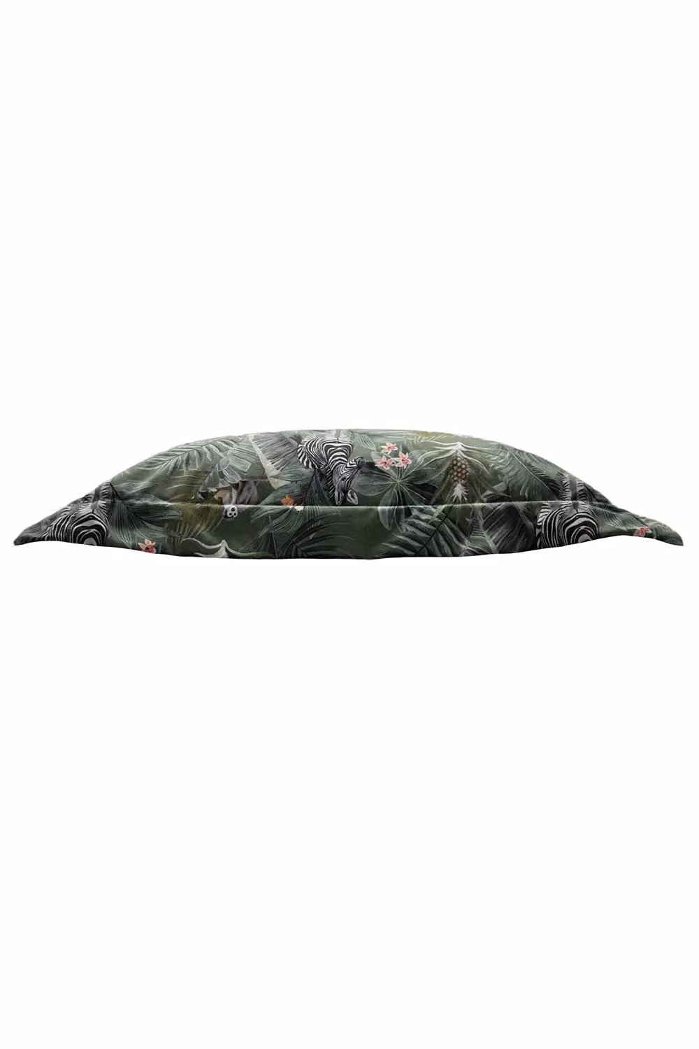 Evans Lichfield Manyara Graphic Animal Print Velvet Cushion, Multicolour and Green, W/D/H: 50 x 50 x 50 cm – 2