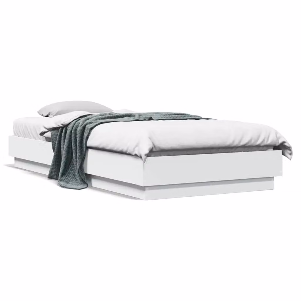 Berkfield Home White Engineered Wood Bed Frame W/D/H: 100 x 200 cm – 2