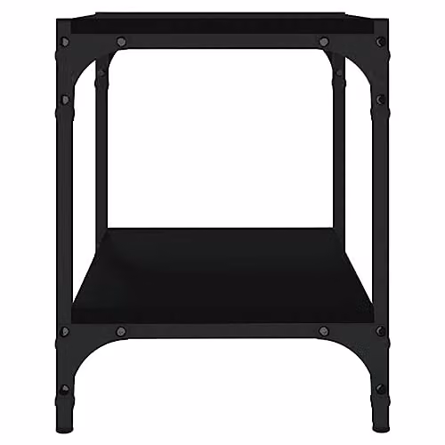 vidaXL Industrial TV Cabinet in Black, W/D/H: 40 x 33 x 41 cm, Made of MDF and Metal – 4