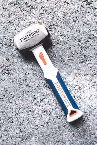 Footprint Club Hammer with Forged Steel Head and Grey Fibreglass Handle (1.1kg) – 2