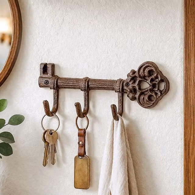 Marco Paul Brown Cast Iron Wall Mounted Key Holder Hook – 1