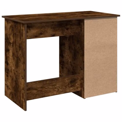 vidaXL Writing Desk in Smoked Oak, Brown, W/D/H: 102 x 50 x 75 cm – 6