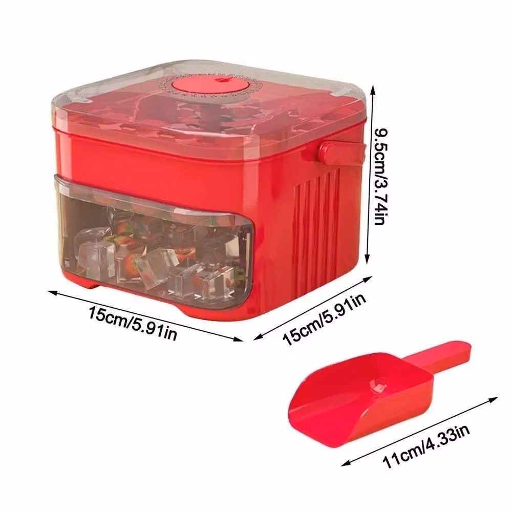 Kelvenix Red 50-Cube Ice Maker with Easy Press – 2