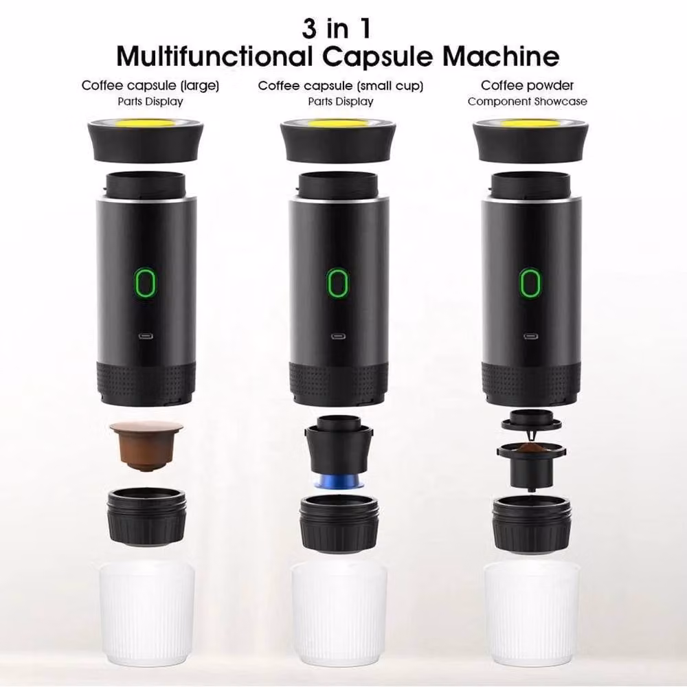 EONLION Wireless Portable Travel Espresso Coffee Maker in Black – 4