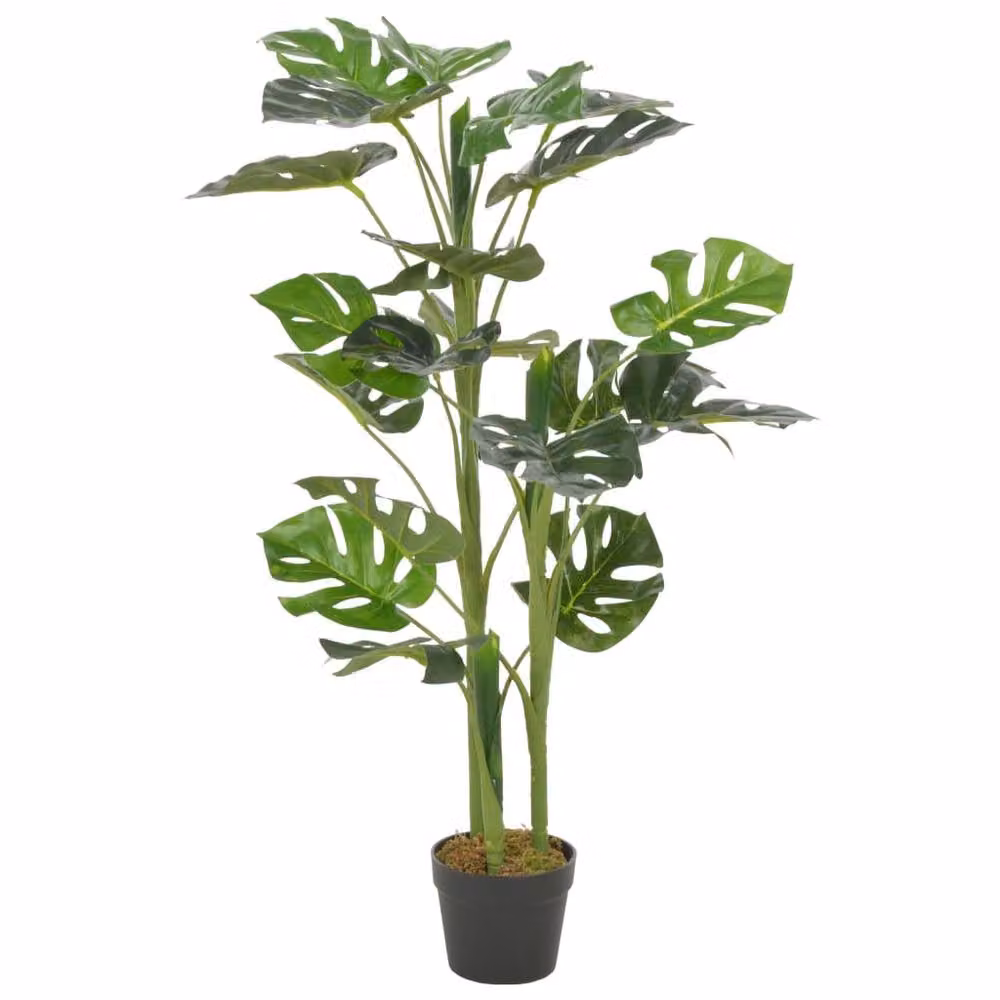 Berkfield Home Artificial Monstera Plant with Pot, Green, Height: 100 cm – 2