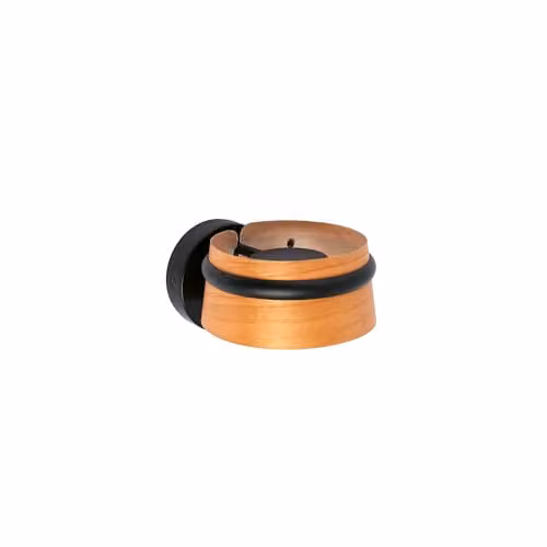 Netlighting Loop Dimmable LED Indoor Wall Lamp in Black and Wood – 1