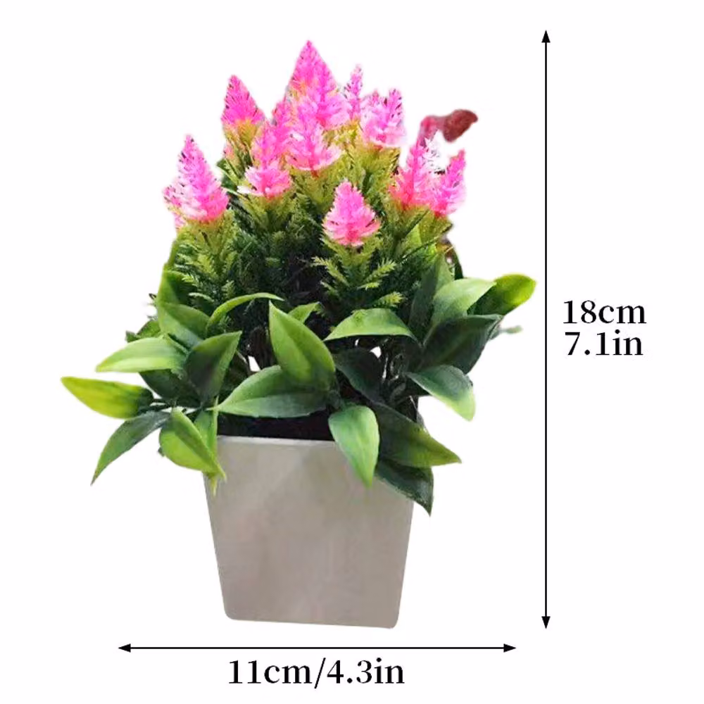 YnysTec Pink Artificial Faux Potted Plant Tree for Indoor and Outdoor Decor – 2